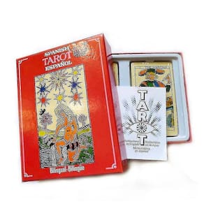 Jogo de tabuleiro de tarô, jogo de cartas engraçado, tarô espanhol clássico, 78 unidades