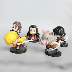 Estátua de anime Demon Slayer Figures, modelo, brinquedos, 7-8 cm