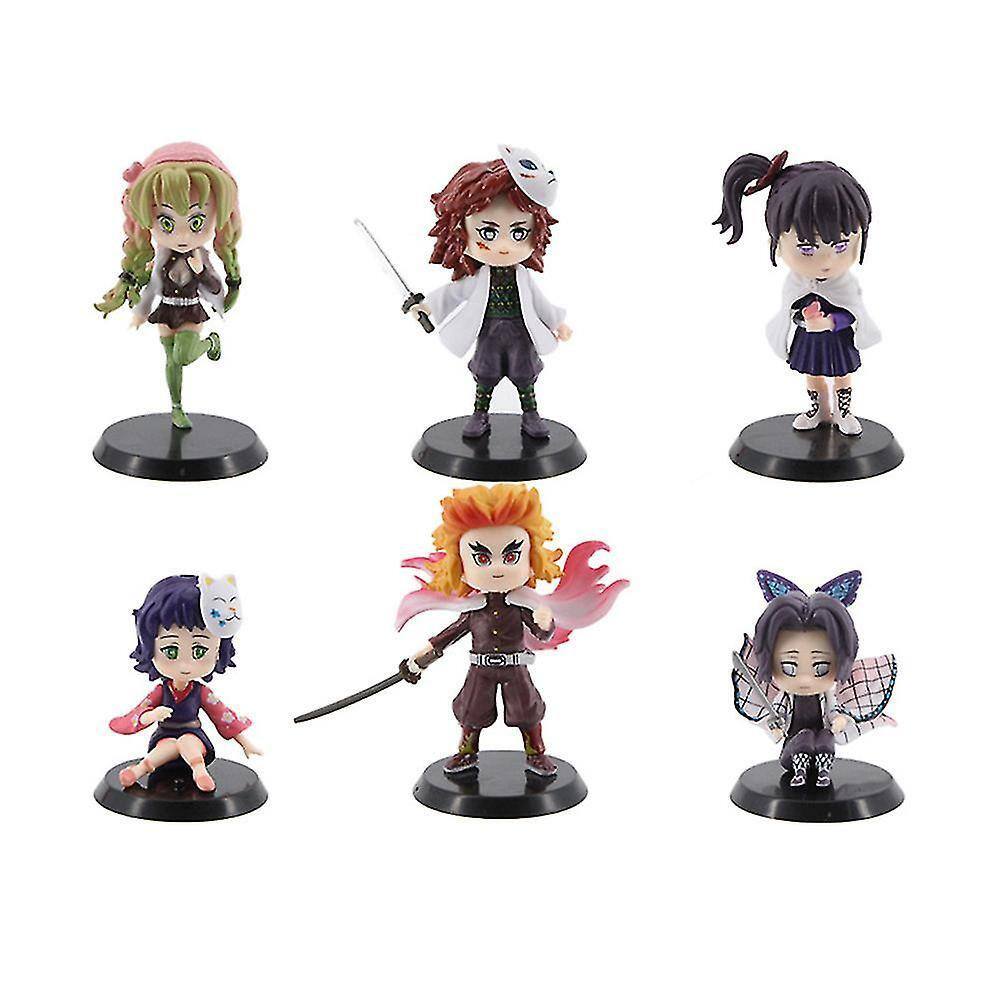 Figura de ação Sajy Cartoon Demon Slayer Statue Model Toys