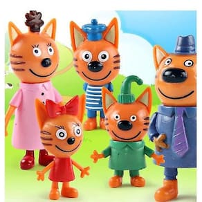 Brinquedos Action Figure, 5 unidades/lote, carro russo Three Little Kittens