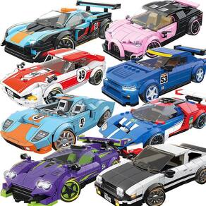 Blocos de construção Venalisa City Car Speed Champion Racer Goody