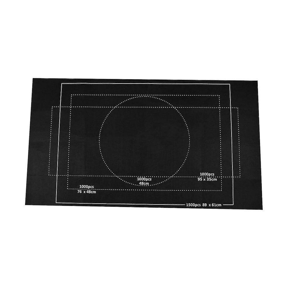 Tapete de armazenamento de quebra-cabeças Roll Up Felt 66x117cm preto
