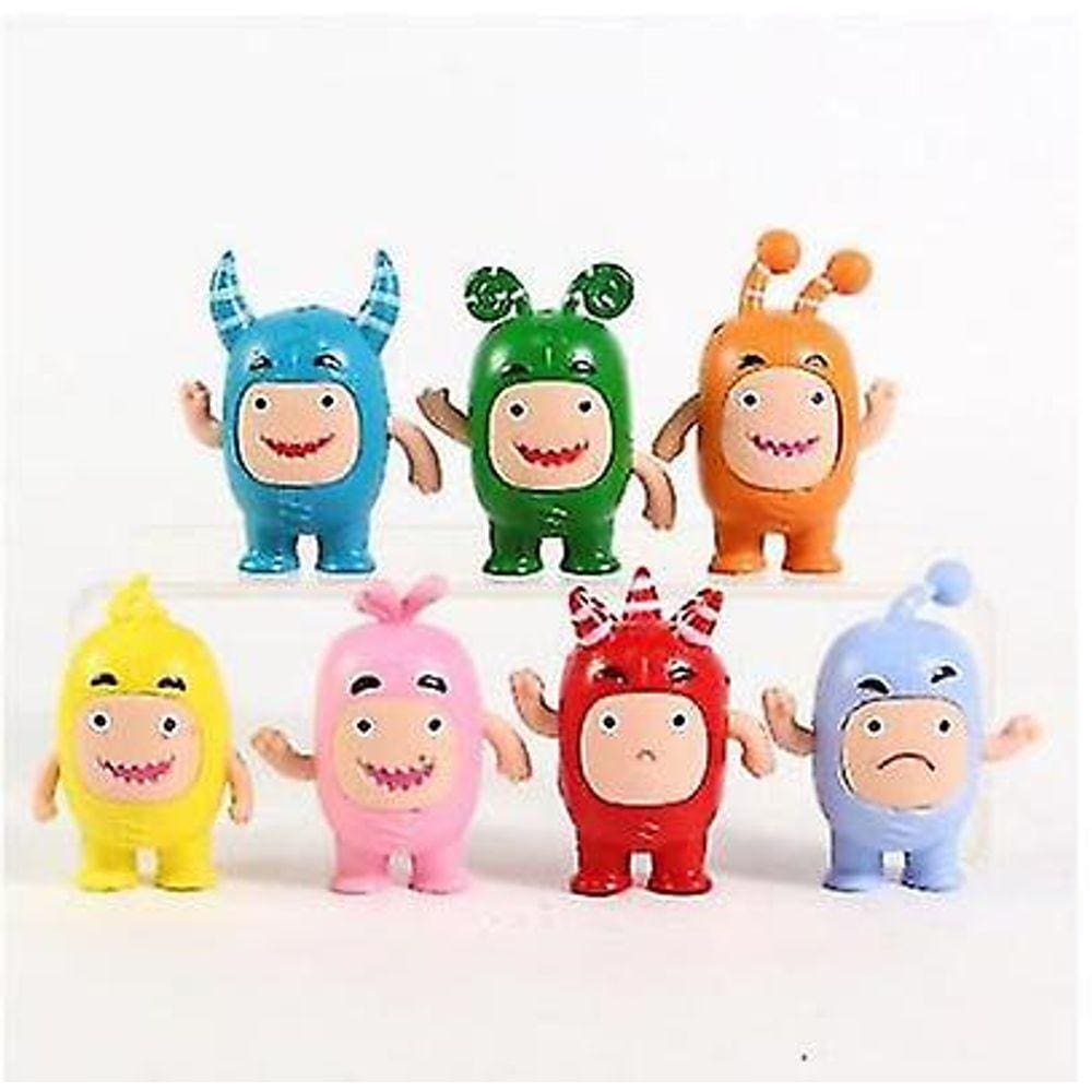 Conjunto de bonecos de ação Oddbods Anime Cartoon 7 unidades Fuse Pogo Bubbl