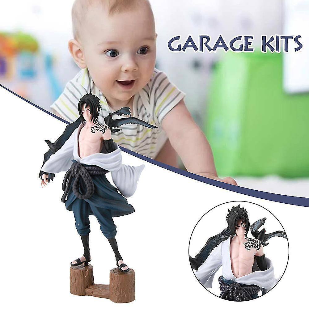 Figura Toy Sajy Desenho Animado Naruto Uchiha Sasuke 27cm