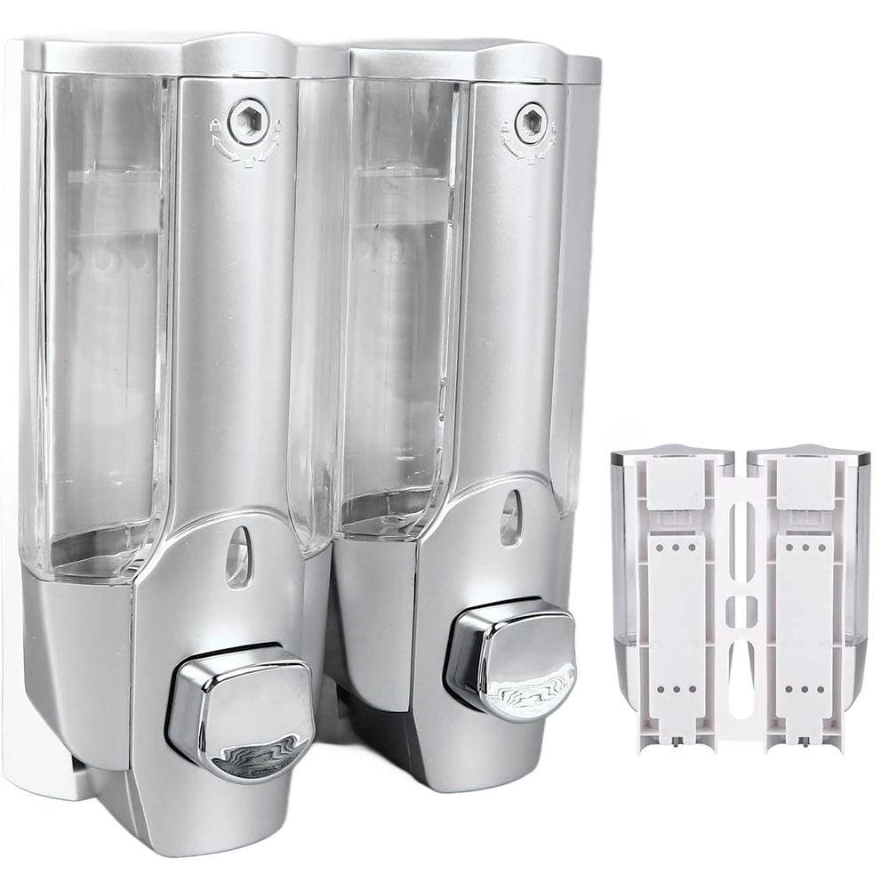 Dispenser Duplo Higienico Alcool Gel Sabonete Liquido Shampoo Loja Comercio Hotel Shopping Banheiro