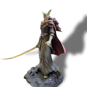 Estátua Elden Ring Valkyrie, escultura, ornamento de figura, 17,5 cm