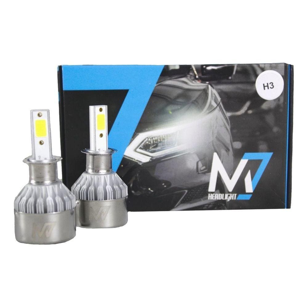 Kit 2 Lampadas Farol Carro 50w 12v 6500k M7 Headlight H3