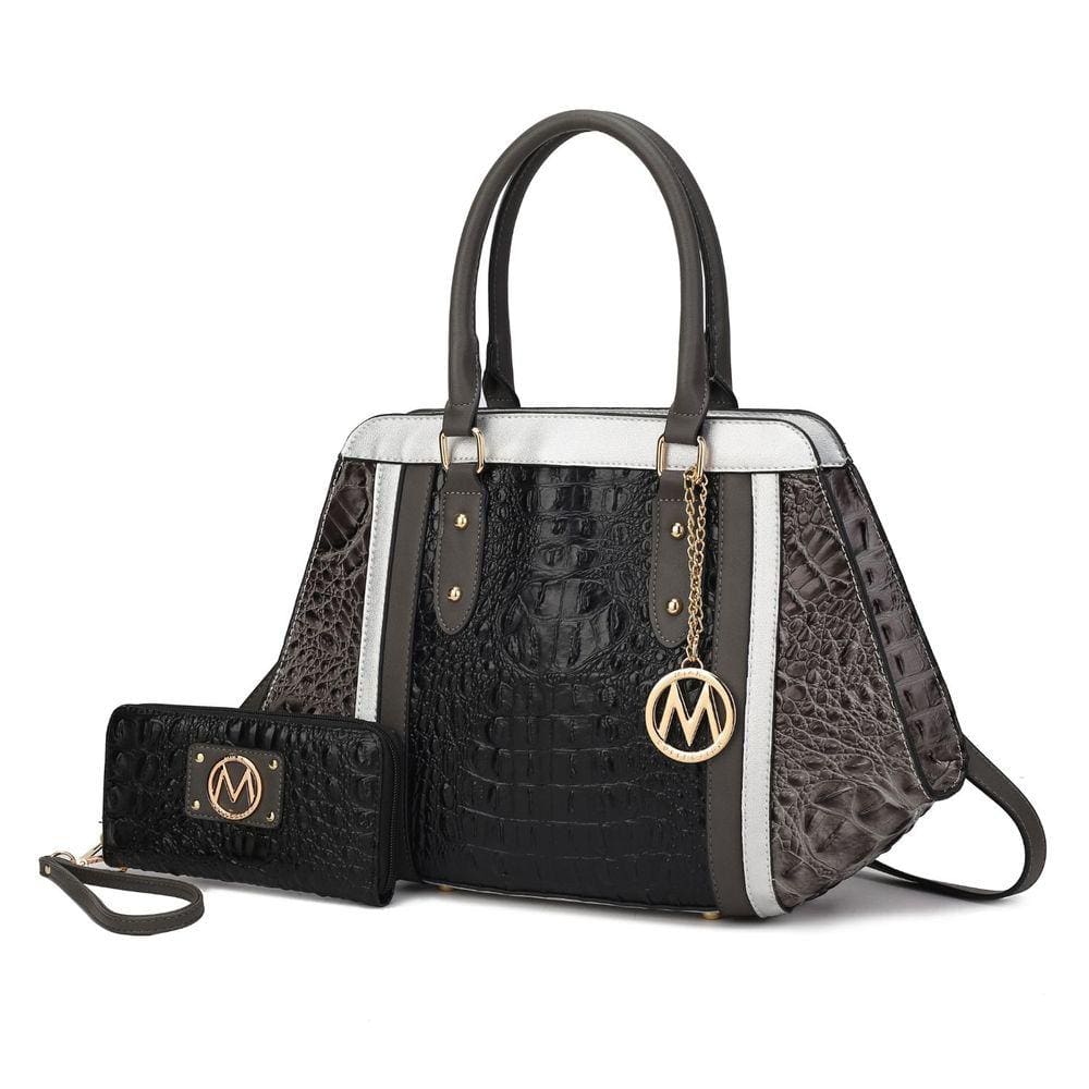 Mochila e carteira MKF Collection Daisy Croco 2 unidades