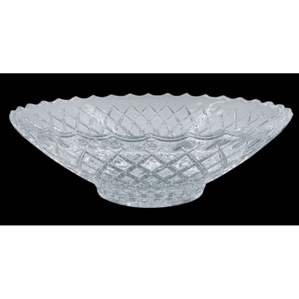Centro De Mesa 29Cm Vidro Lapidado