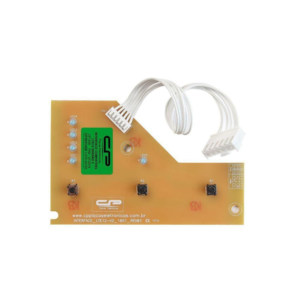 Placa Interface Lavadora Electrolux Lte12 64503081 CP