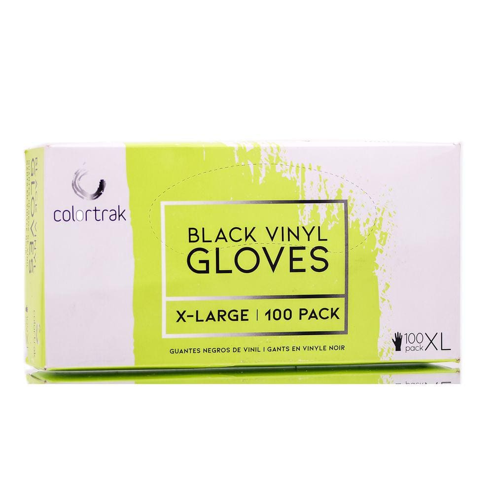 Luvas Colortrak de vinil preto X-Large