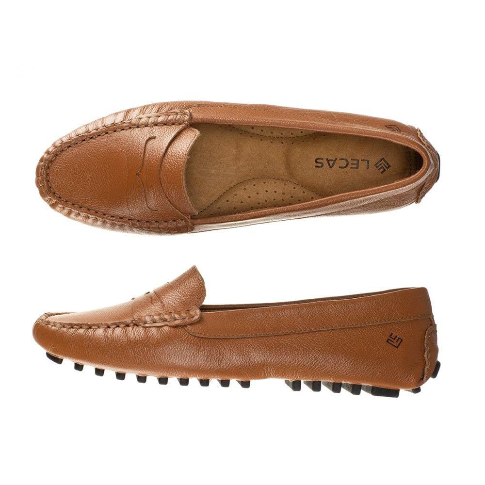 Drive Feminino Couro Mocassim Sapatilha Liso Solado Borracha Basico Dia a Dia