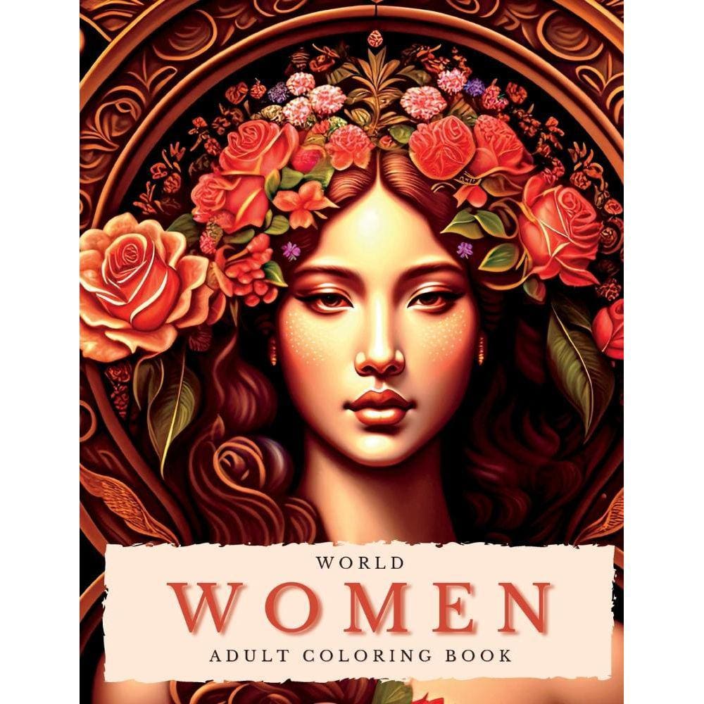 World Women Coloring Book For Adults