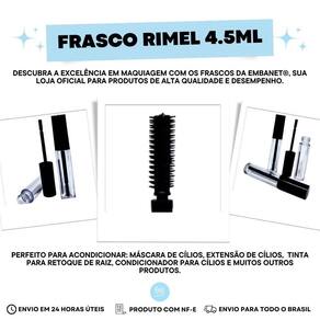 10 Frascos Para Rimel - Mascara Cílios 4,5Ml Cristal Vazio