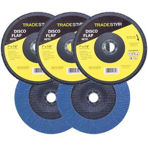 Kit Disco de Lixa Flap 7" Pol Grão 50  Lixadeira 05 UN Reto