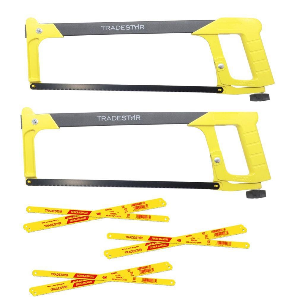  Kit 2 Arco Serra Pro 12` Polegadas +10 Lâminas 30MM BiMetal