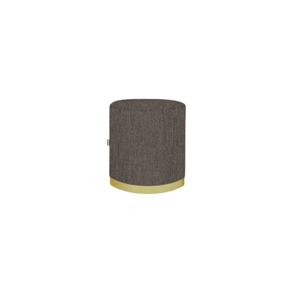 Puff Coliseu Luxo 50cm Marrom