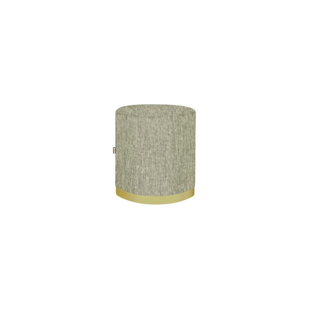 Puff Coliseu Luxo 50cm Bege