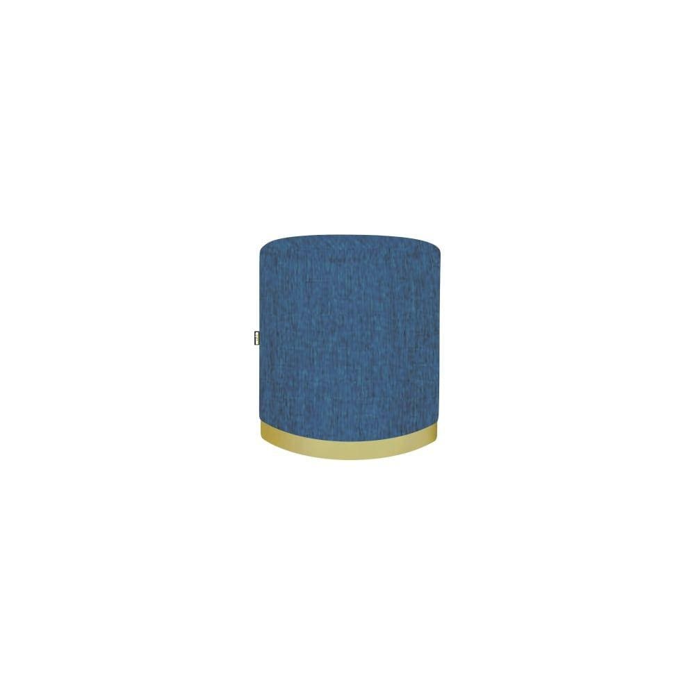 Puff Coliseu Luxo 50cm Azul
