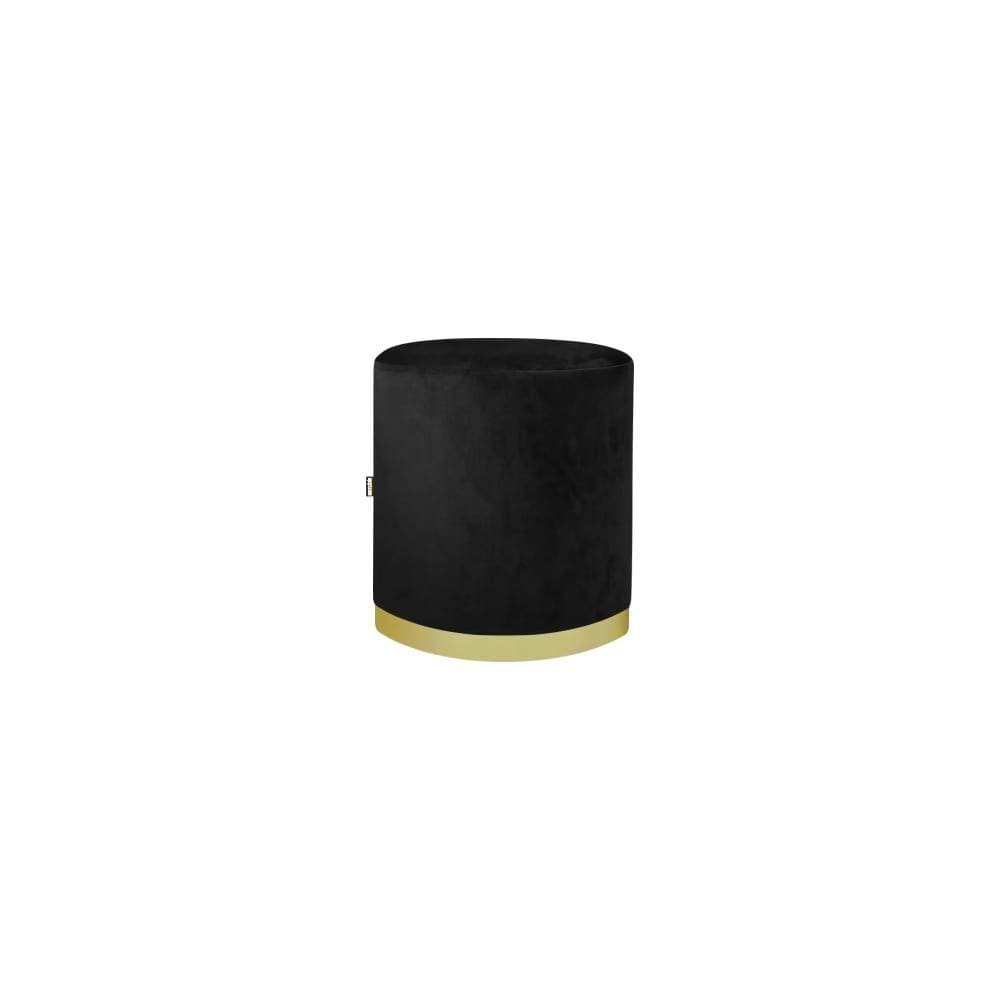 Puff Coliseu Luxo 50cm Preto