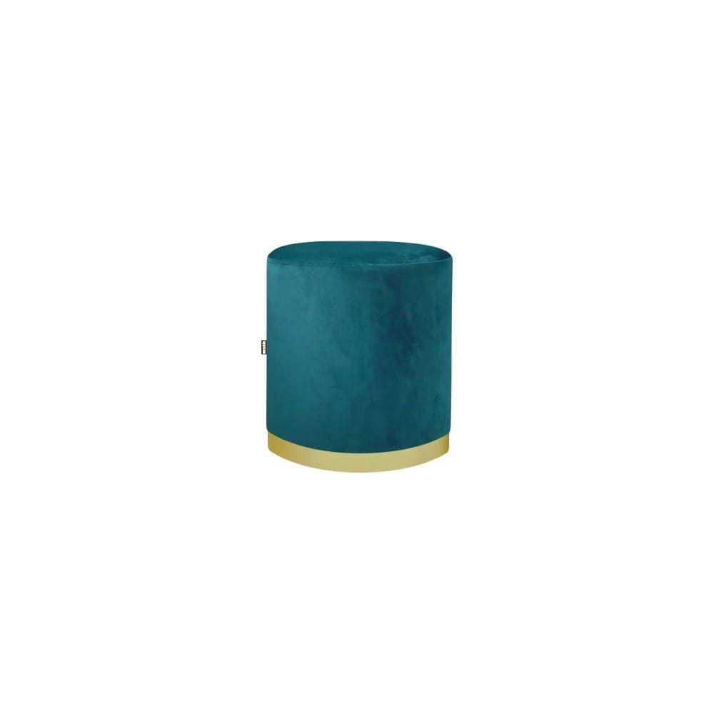 Puff Coliseu Luxo 50cm Azul Tifany