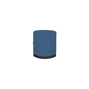 Puff Confortável E Resistente Redondo Coliseu Azul