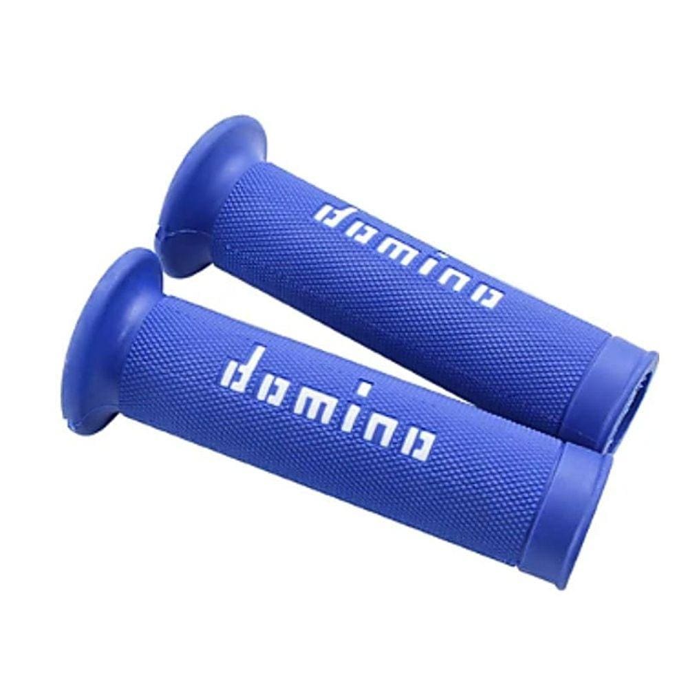 Par Manopla Punho Domino Racing Toda Azul Ninja 650R