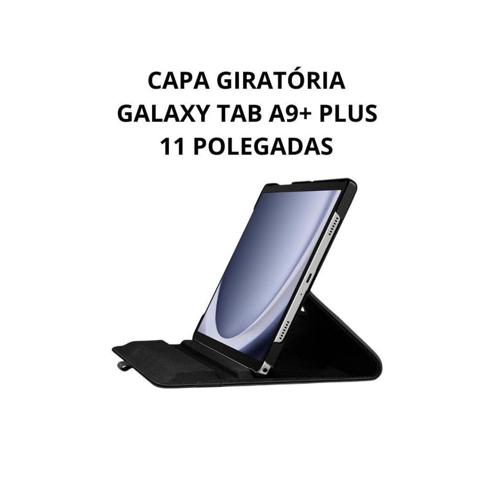 Capa Giratória Compatível Para Galaxy Tab A9+ Plus 11 Pol.