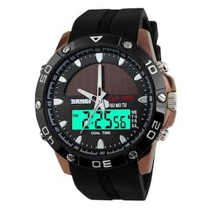 Relógio de pulso masculino Carlien Solar Power Military Dual Time