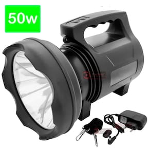 Lanterna Farolete Farol Recarregável Super LED 50W Mais Forte Longo Alcance Fazenda A Prova d`água Strobo