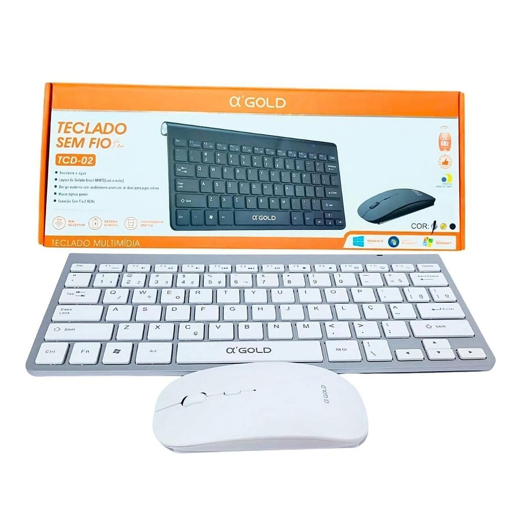 Kit Teclado E Mouse Sem Fio