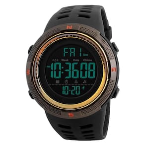 Relógio esportivo SKMEI Digital LED eletrônico para homens em ouro