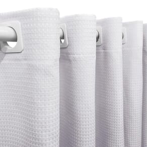 Cortina 2,00x1,20 Janela Sala Quarto Cozinha Tecido Piquet Cor: Branco