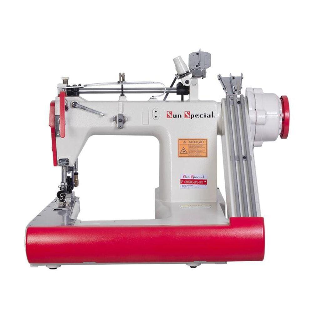 Máquina Costura Industrial Fechadeira Braço 3 Agulhas SS928D-2PL-H-SU 220V - Sun Special