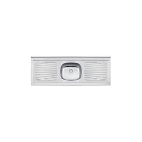Pia De Apoio Tramontina New Raggi 40 Em Aço Inox 150x52 Cm Tramontina
