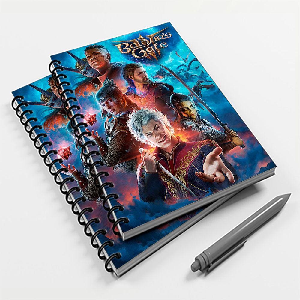 Caderno Universitário 200 fls 10 Mat Gamer Baldur`s Gate III