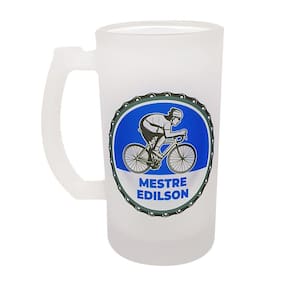 Caneca Vidro Chopp Personalizada Ciclismo Mountain Bike