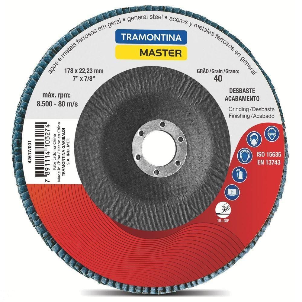 Disco Flap 7” Grão 60 Tramontina