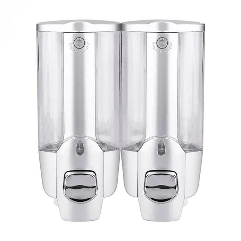Dispenser Duplo Sabonete Liquido Alcool Gel Shampoo Condicionador Hotel