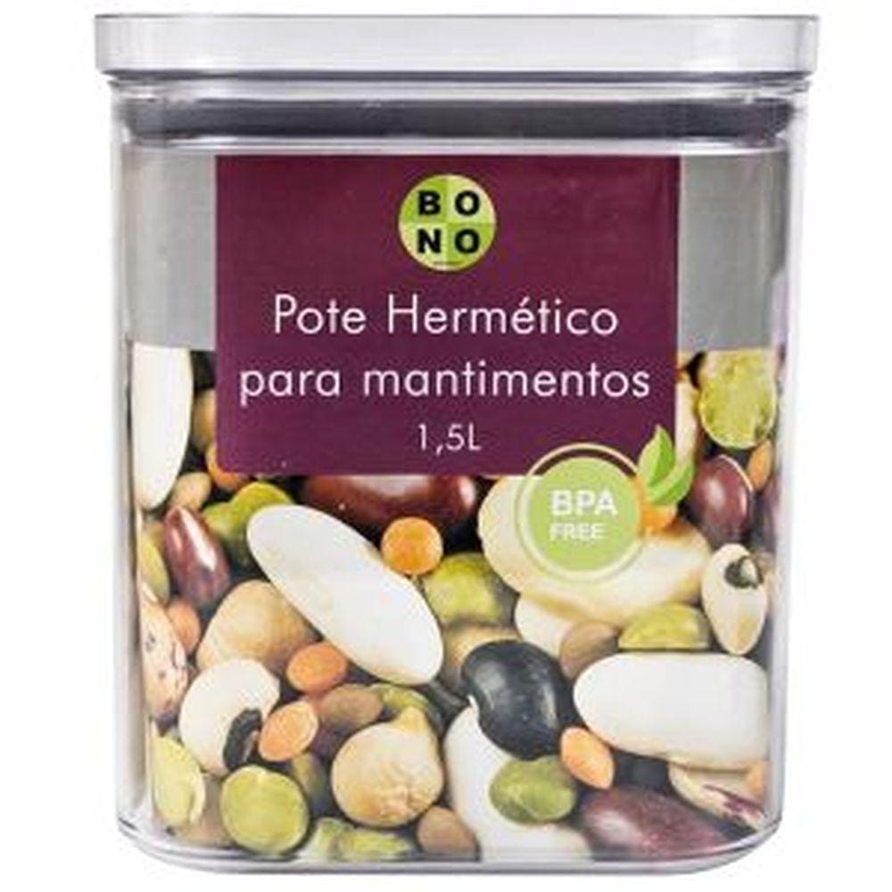 Pote Hermético para Mantimentos 1,5L Ultra Resistente - Bono