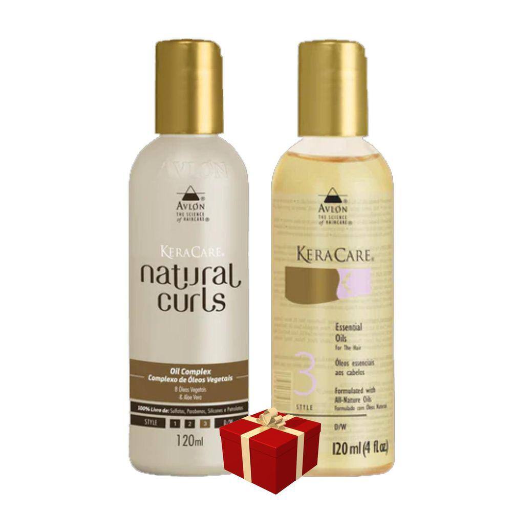 Avlon Keracare Natural Curls Oil Complex 120Ml+Essential Oil