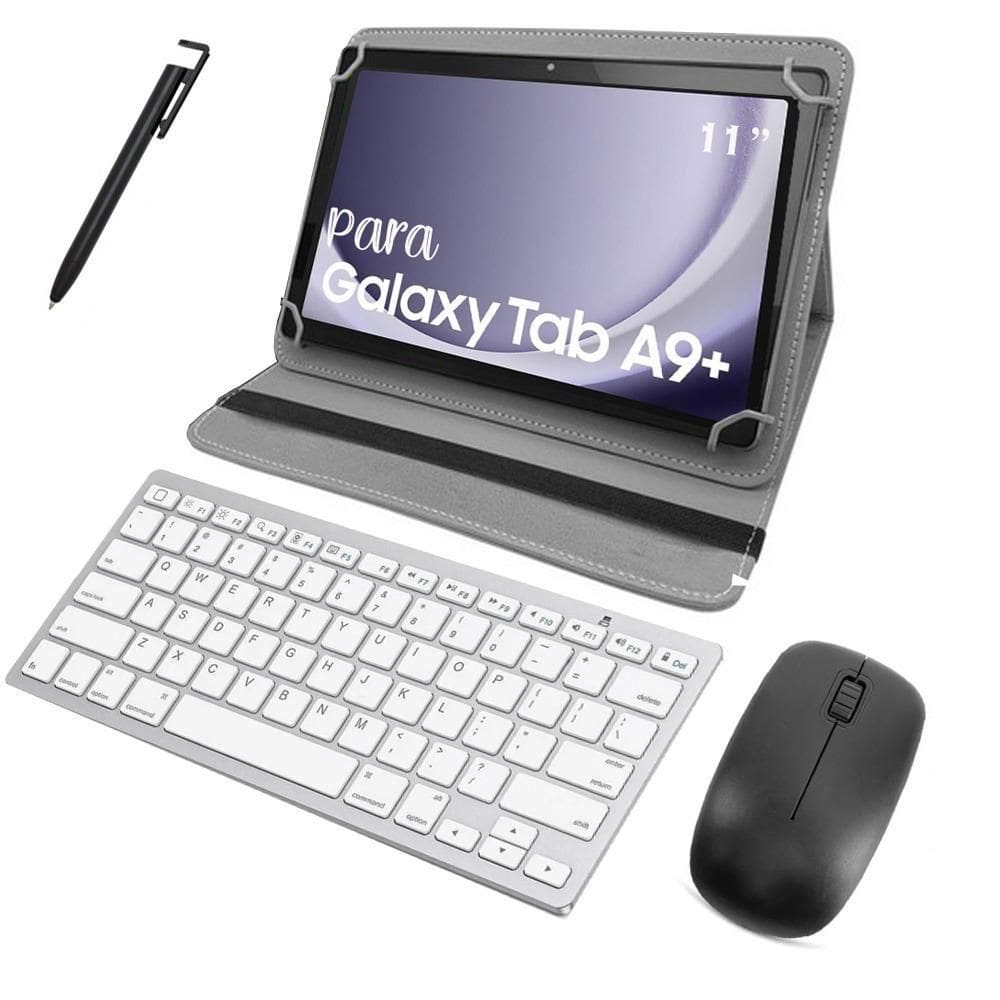 Capa + Teclado + Mouse + Película Para Galaxy Tab A9+ 11