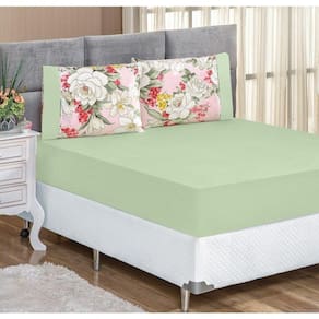 Jogo De Cama Micropercal 200 Fios Naturale Casal 03 Peças - Killy