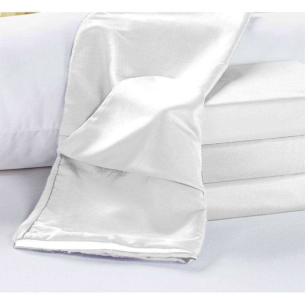 Capa Para Travesseiro De Corpo 1,40x0,45m Rafaela 1 Peça - Branco