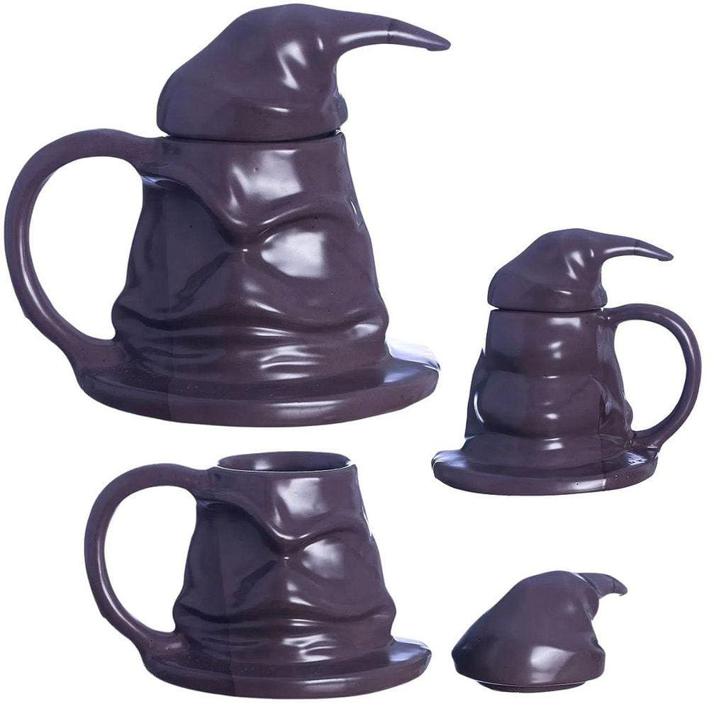 Caneca 3D Harry Potter Chapéu Seletor Porcelana 350ML Oficial Warner Bros