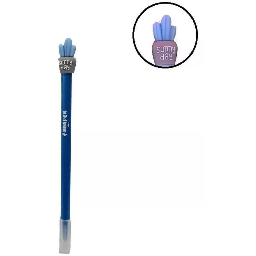 Caneta Esferográfica Fannpen - Cacto Azul - 0,7mm - Newpen
