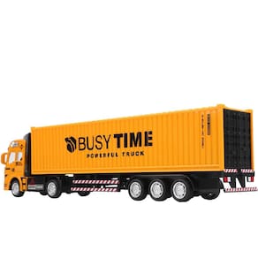 Modelo de caminhão porta-contêineres Toy 1:48 Scale Alloy High Simulation