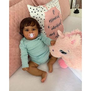 Boneca realista Sweet Smiley Large Baby de 60 cm com roupas