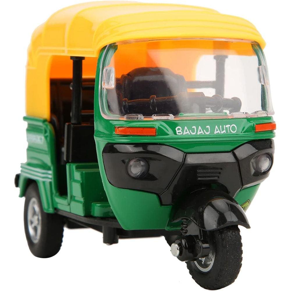 Carro de tração de três rodas de liga leve de três rodas de brinquedo para motocicletas em escala 1:14