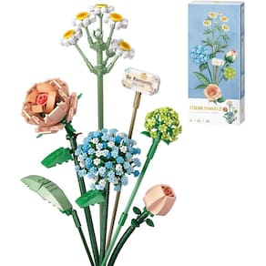 Conjunto de blocos de construção Panegy Flower Bouquet para adultos